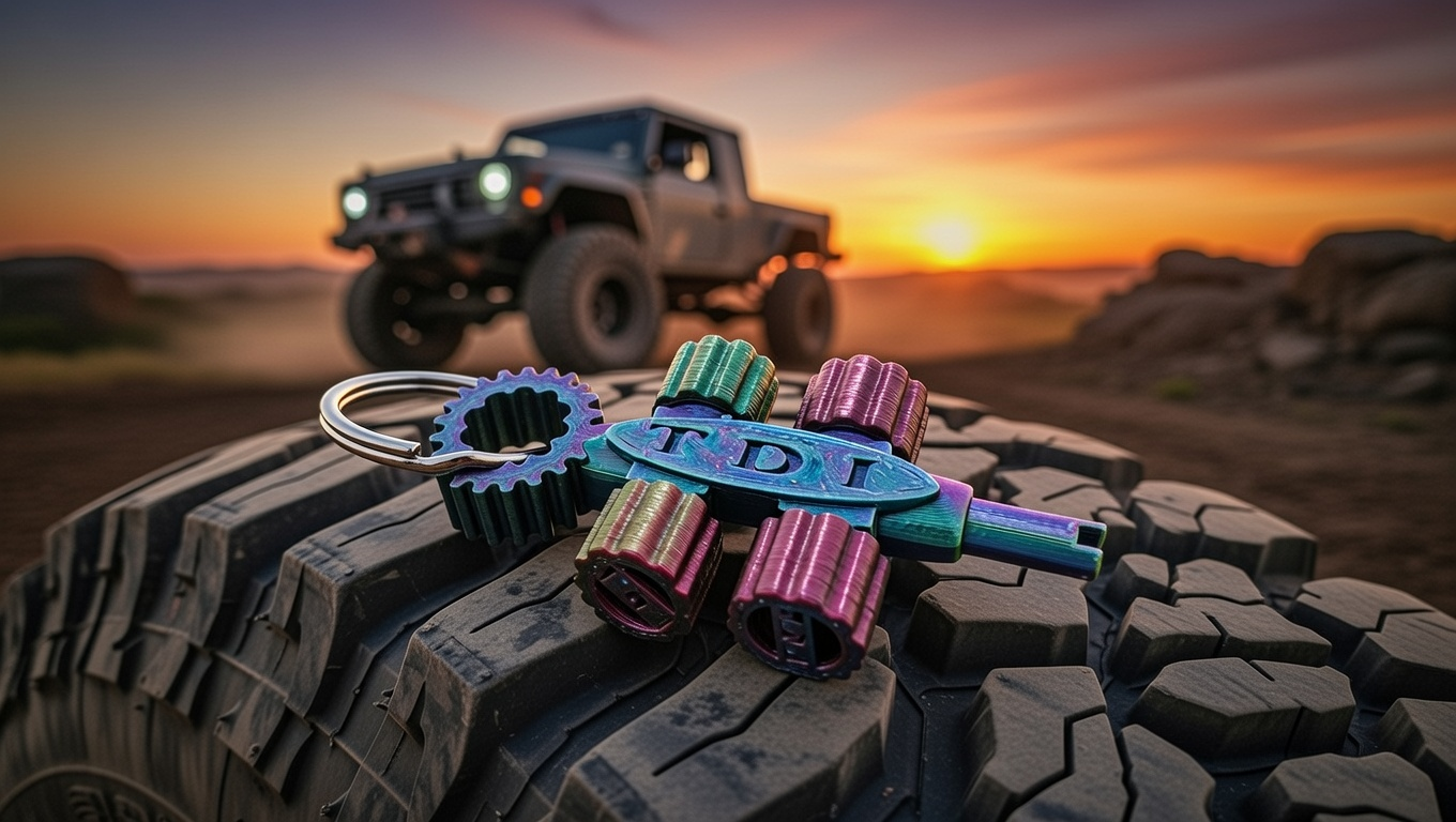 Off Road Tire Deflator Keychain