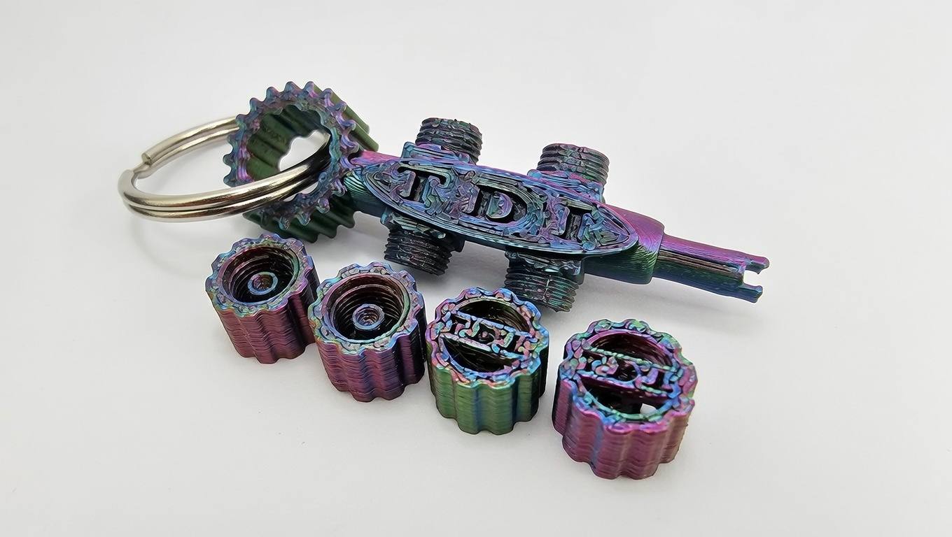 Off Road Tire Deflator Keychain