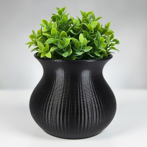 Ribbed Hourglass Planter Pots - Image 2