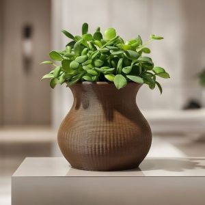 Ribbed Hourglass Planter Pots