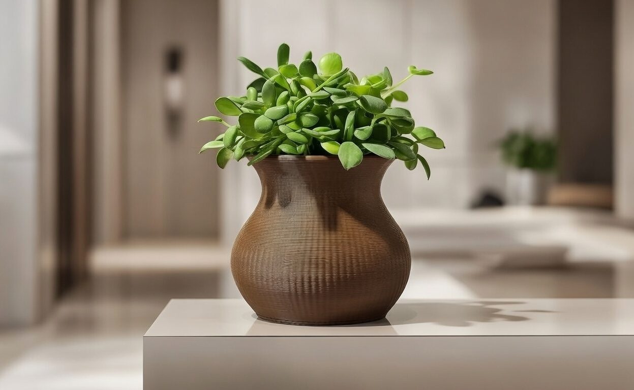 Ribbed Hourglass Planter Pots