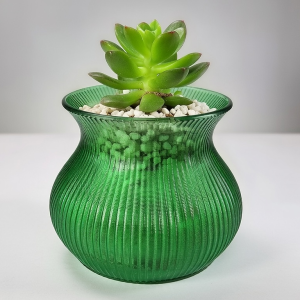 Ribbed Hourglass Planter Pots - Image 4
